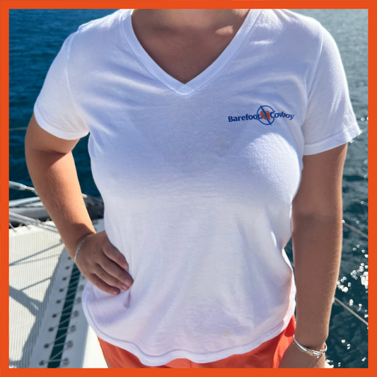 V-neck short sleeve T-shirt